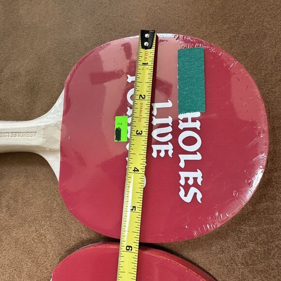 Set of 2 Assholess Live Forever Ping Pong Table Tennis Paddles Sealed Brand New - Picture 6 of 6